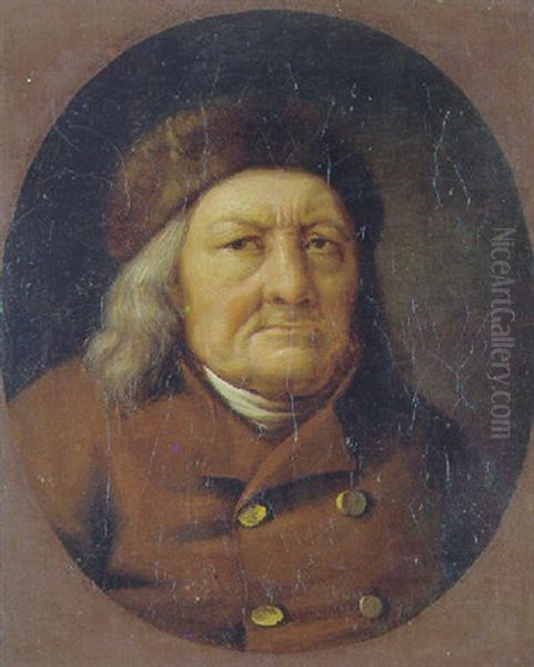 Portraet Af Smed J.n. Gronborg Oil Painting by Christoffer Wilhelm Eckersberg