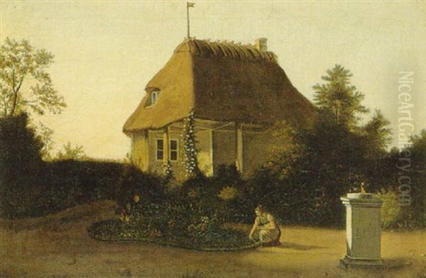 Fra Sanderumgards Have by Christoffer Wilhelm Eckersberg