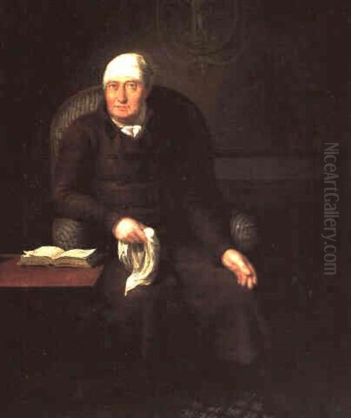 Portraet Af Konferensrad Niels Ryberg Tilfrederiksgave      (1725-1804) Oil Painting by Christoffer Wilhelm Eckersberg