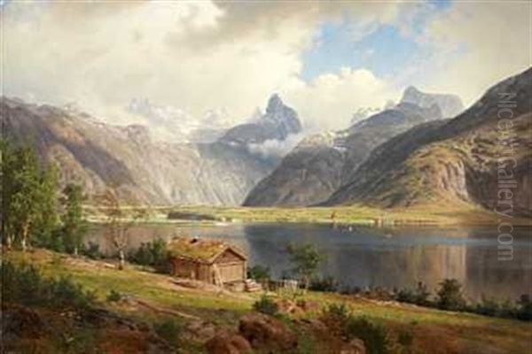 Romsdalshorn Oil Painting by Johan Fredrik Eckersberg