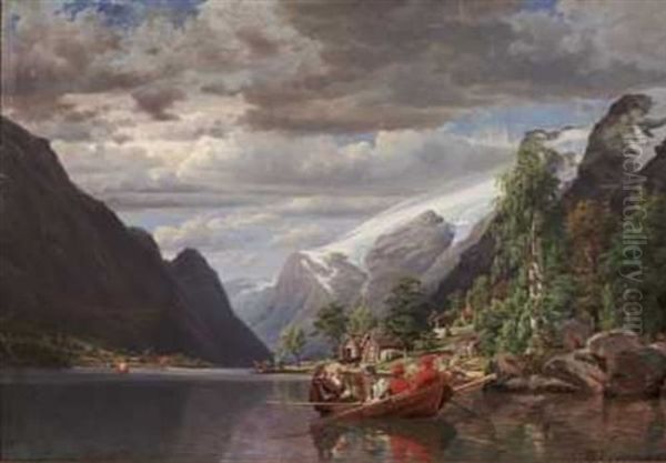 Kirkeferd Oil Painting by Johan Fredrik Eckersberg