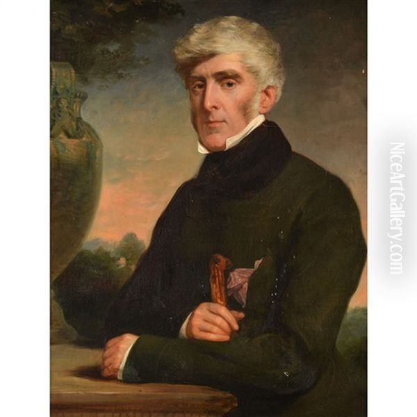 William Ashley Webb Ponsonby, 3rd Baron De Mauley Oil Painting by Eden Upton Eddis