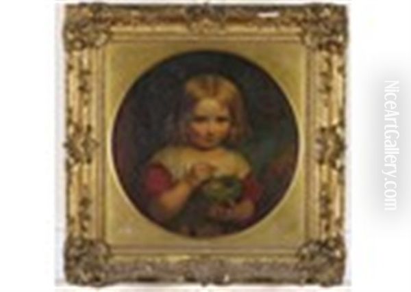 Portrait Of A Young Girl With A Bird's Nest, An Allegory Of Spring Oil Painting by Eden Upton Eddis