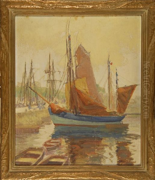 Fitting Out The Tuna Fishers Oil Painting by Henry Stephens Eddy