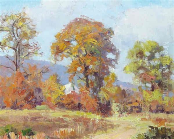 October Day Oil Painting by Henry Stephens Eddy