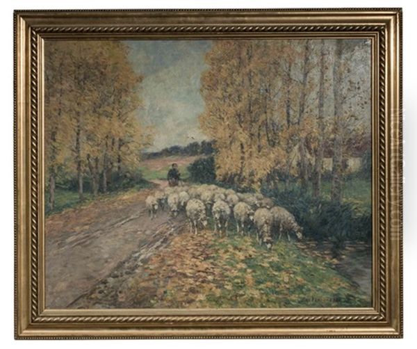 Les Moutons Oil Painting by Frederic Ede