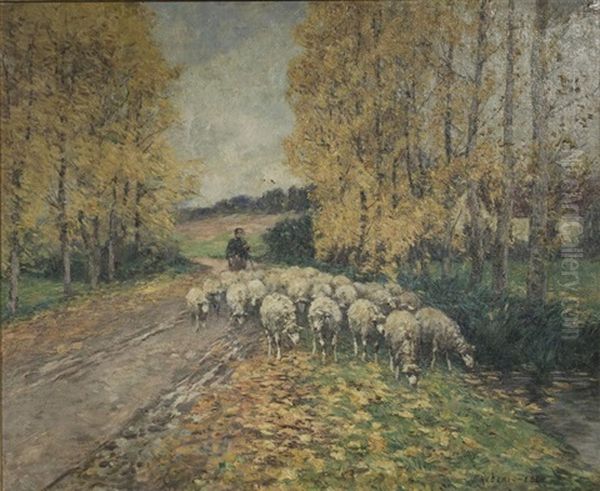 Les Moutons Oil Painting by Frederic Ede