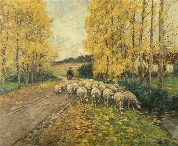 Les Moutons Oil Painting by Frederic Ede