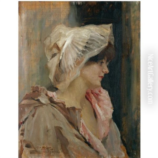 Paresetar Yoasussa Oil Painting by Albert Edelfelt