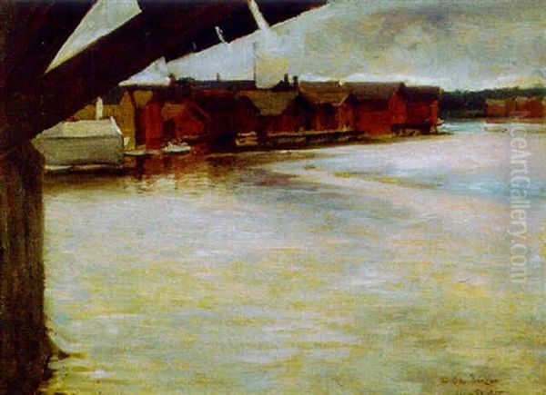 Porvoon Silta Oil Painting by Albert Edelfelt