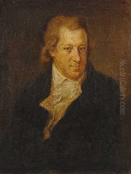 Bildnis Des Arztes Und Gerichtsphysikus Dr. Franz Borgias Mauser Oil Painting by Johann Georg Josef Edlinger