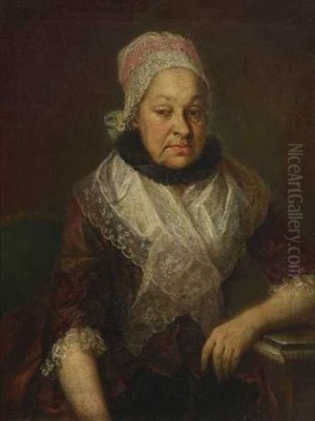 Portrat Einer Alteren Dame Oil Painting by Johann Georg Josef Edlinger