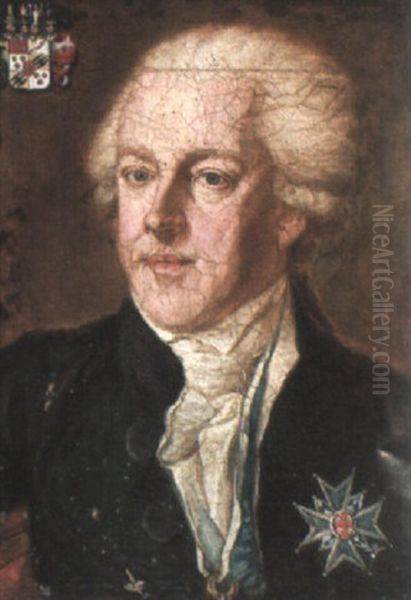 Portrait Of Graf Von Torring-guttenzell by Johann Georg Josef Edlinger