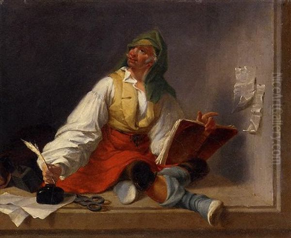 Sammy The Tailor Oil Painting by Francis William Edmonds