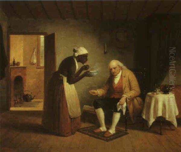 Devotion Oil Painting by Francis William Edmonds