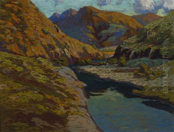 Topanga Oil Painting by Howard Arden Edwards