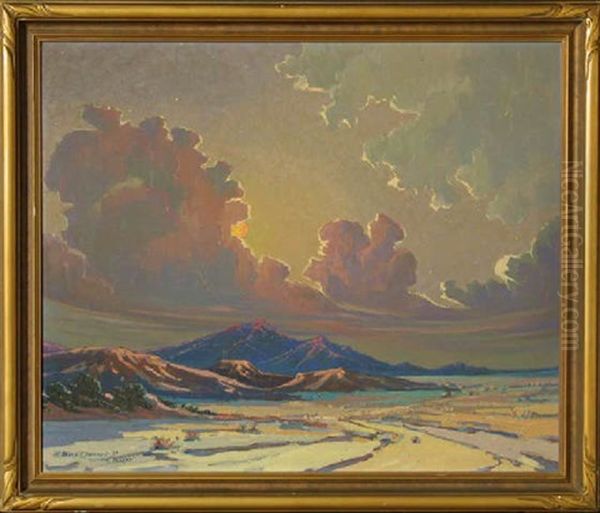 Mojave Desert Oil Painting by Howard Arden Edwards