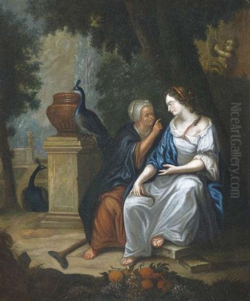 Vertumnus Und Pomona Oil Painting by Gerbrand Van Den Eeckhout