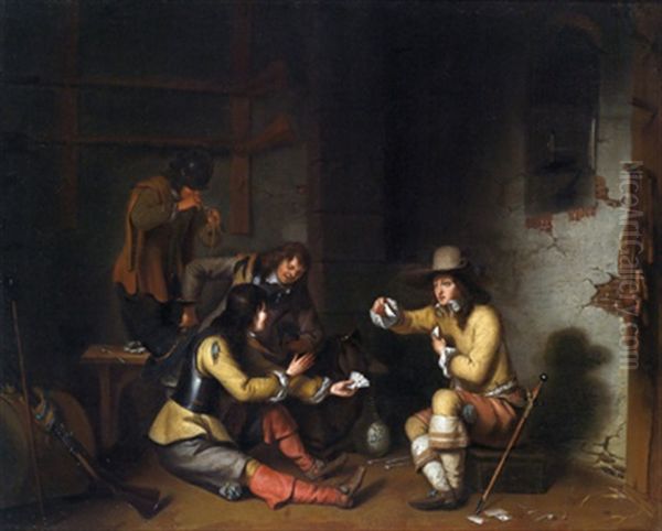 In Der Wachtstube Oil Painting by Gerbrand Van Den Eeckhout