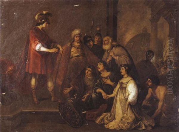 Salomon Et La Reine De Saba Oil Painting by Gerbrand Van Den Eeckhout