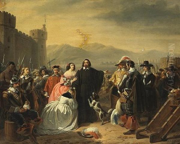 A Prayer Before Battle Oil Painting by Jacques Joseph Eeckhout