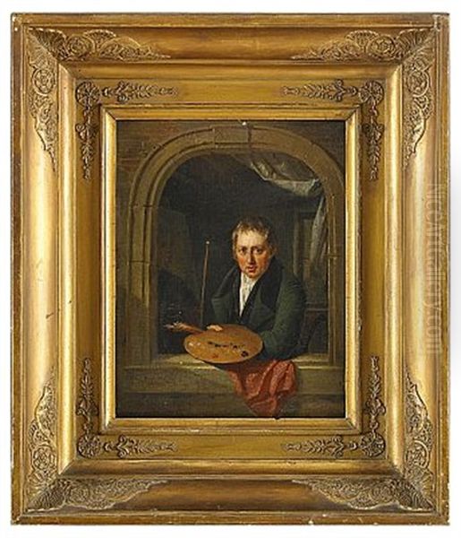 Sjalvportratt Oil Painting by Jacques Joseph Eeckhout