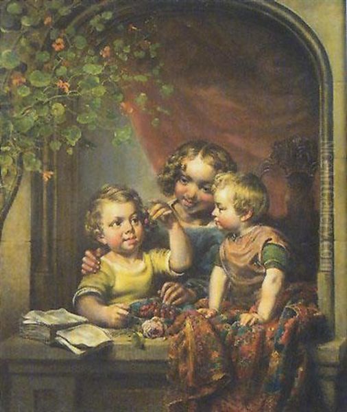 The Cherry Party Oil Painting by Jacques Joseph Eeckhout