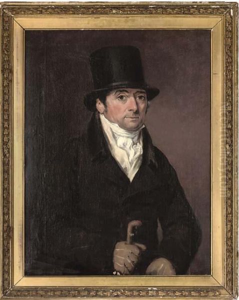 Portrait Of Frank Buckle Oil Painting by Thomas Arrowsmith