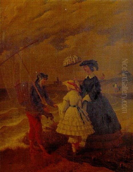 Le Jour De La Peche Oil Painting by Jacques Joseph Eeckhout