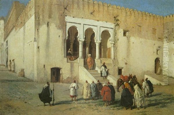 Outside The Mosque by Victor Eeckhout