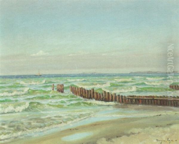 Kystparti, Skagen Oil Painting by Mogens Ege