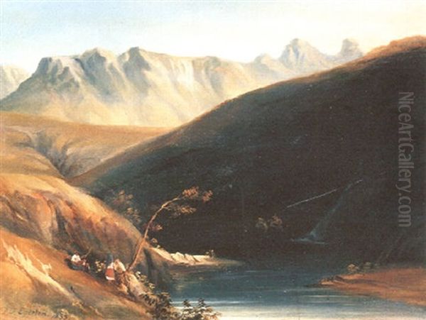 Presa De Pozuelas Oil Painting by Daniel Thomas Egerton