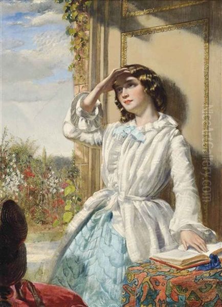 A Sunny Afternoon Oil Painting by Augustus Leopold Egg