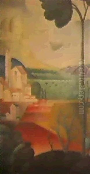 Paysage Oil Painting by Viking Eggeling