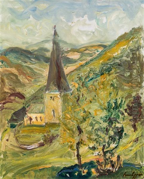 St. Martin Am Silberberg Oil Painting by Jean Hans Egger