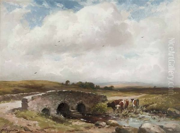 Dartmoor Bridge Oil Painting by Wycliffe Egginton