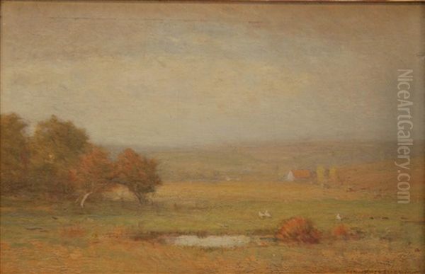 Landscape Scene Oil Painting by Benjamin Osro Eggleston