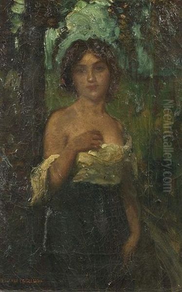 Young Maiden Oil Painting by Benjamin Osro Eggleston