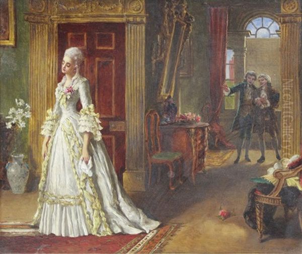 Marriage De Convenance Oil Painting by William Maw Egley