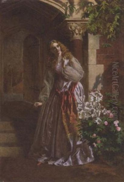 Awaiting Her Lover's Return Oil Painting by William Maw Egley