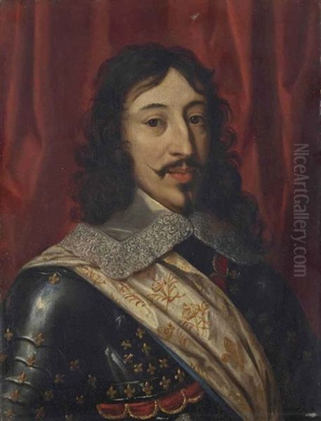 Portrait De Louis Xiii Oil Painting by Justus van (Verus ab) Egmont