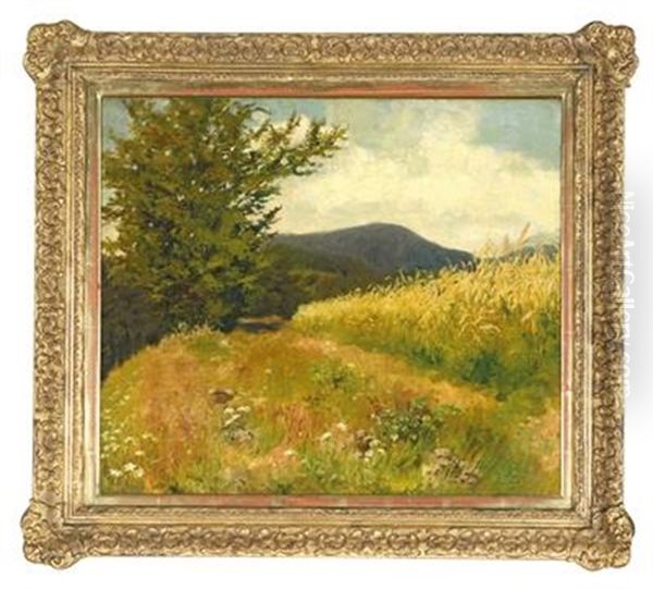 Spatsommer Oil Painting by Marie Egner