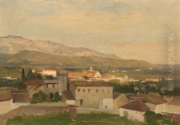 View Of Eppan Oil Painting by Marie Egner