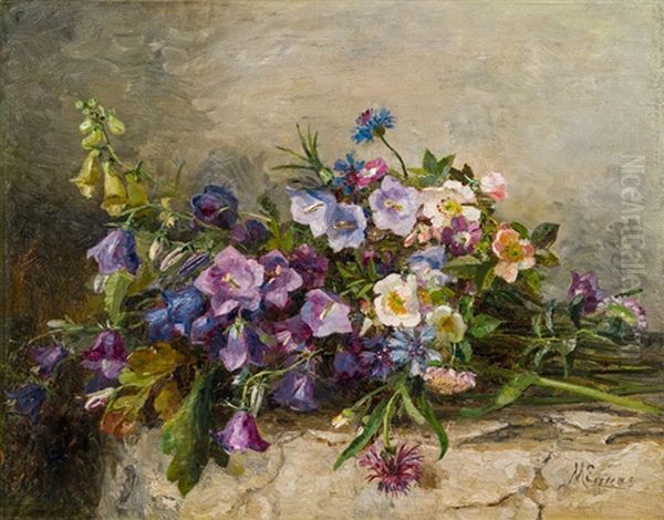 Waldblumenstraus Oil Painting by Marie Egner