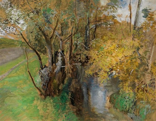 Waldbach, Ruckseitiger by Marie Egner