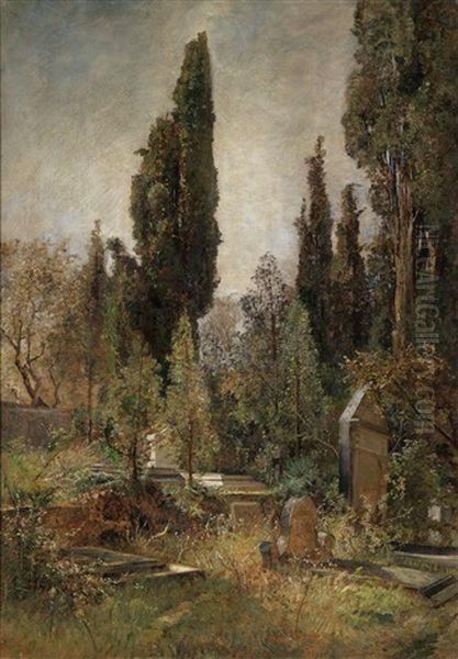 Alter Friedhof Oil Painting by Marie Egner