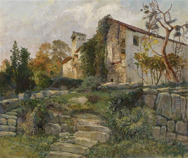 Altes Gemauer Oil Painting by Marie Egner