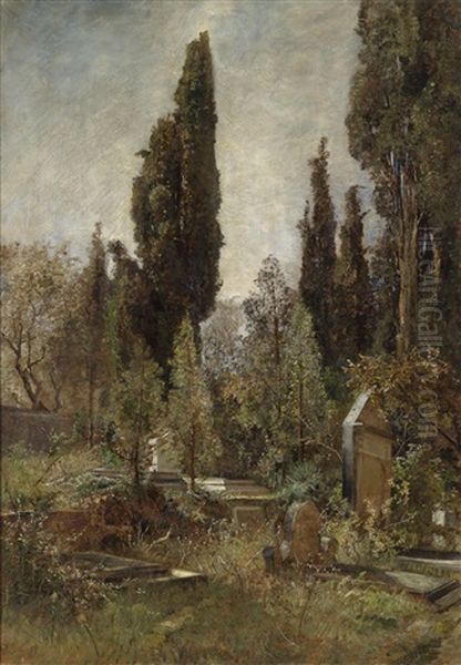 Alter Friedhof Oil Painting by Marie Egner