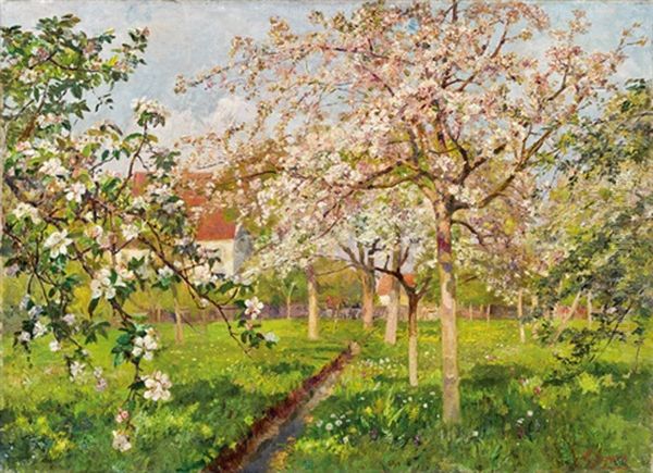 Apfel- Und Kirschblute Oil Painting by Marie Egner