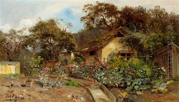 Bauerngarten Oil Painting by Marie Egner